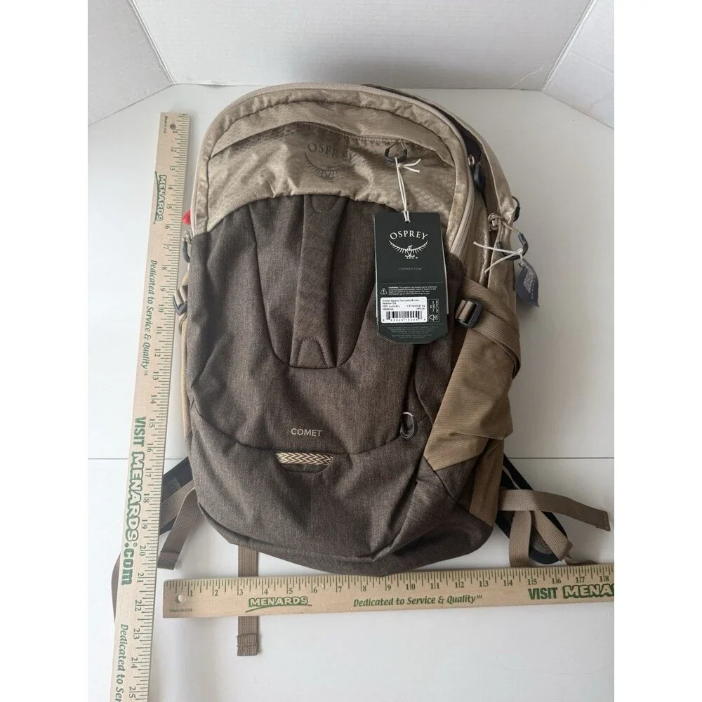 Osprey Comet Laptop Backpack 30L Alpaca Tan Latte Brown Heather Travel Pack